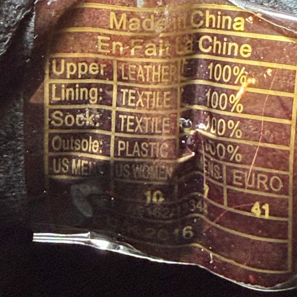 T.U.K. Black Studded Jam Boots Pointed Ankle Boot Silver Studs Women’s 10 - Picture 10 of 11